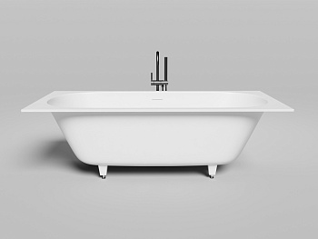 Ванна из литьевго мрамора Salini ORNELLA 103512G 190х90 встраиваемая прямоугольная с ножками